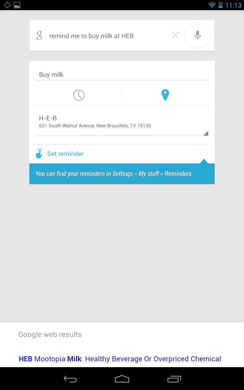 Illustration for article titled Using Google Now for Reminders